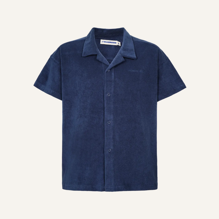 Mzrd Terry Towel Shirt — Navy
