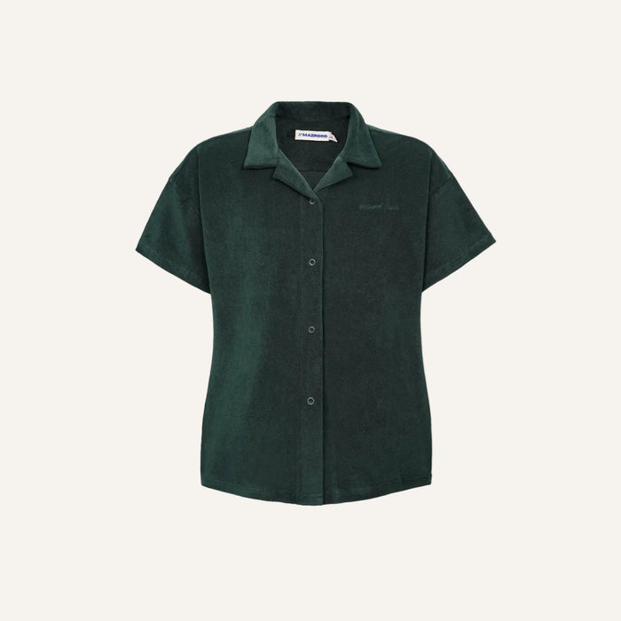 Mzrd Women's Terry Towel Shirt — Army Green