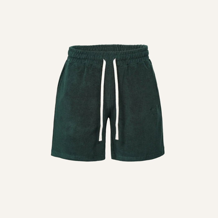 Mzrd Women's Terry Towel Shorts — Army Green