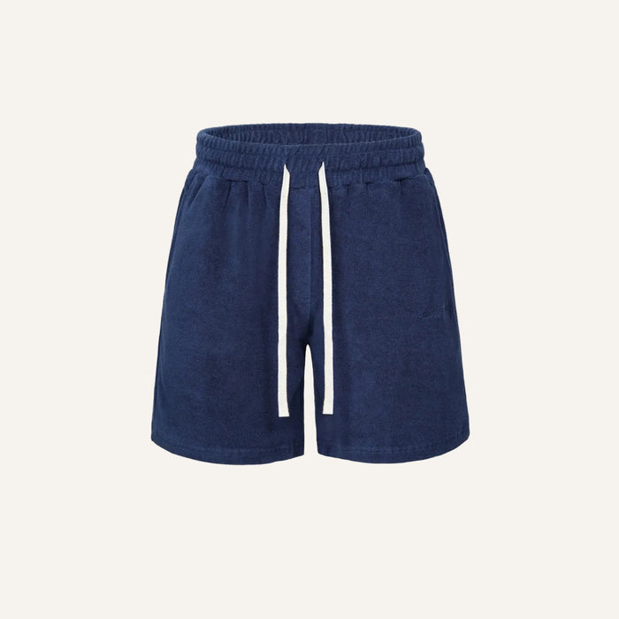 Mzrd Women's Terry Towel Shorts — Navy