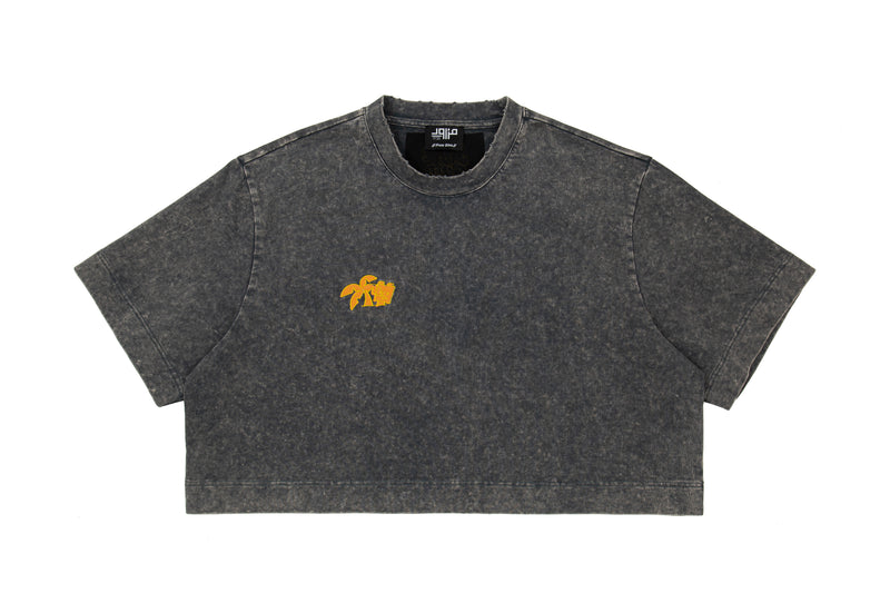 Cropped Washed T-Shirt