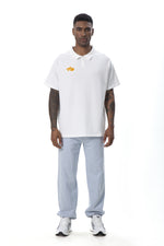 Embroidered MZ Logo Polo Shirt