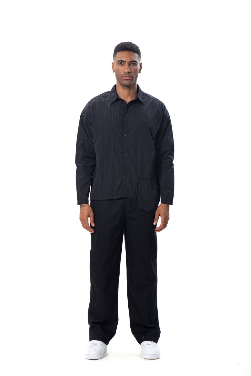 Linen Long Sleeve Shirt & Pants Set