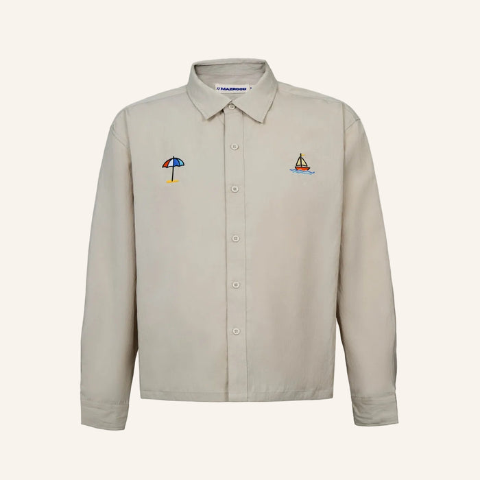 Mzrd Tencel Shirt B — Beige