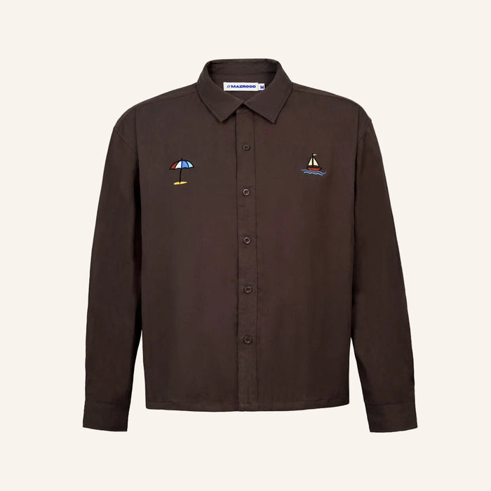 Mzrd Tencel Shirt B — Brown