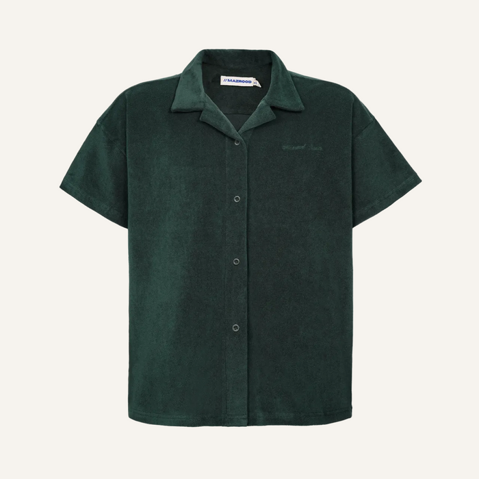Mzrd Terry Towel Shirt — Army Green