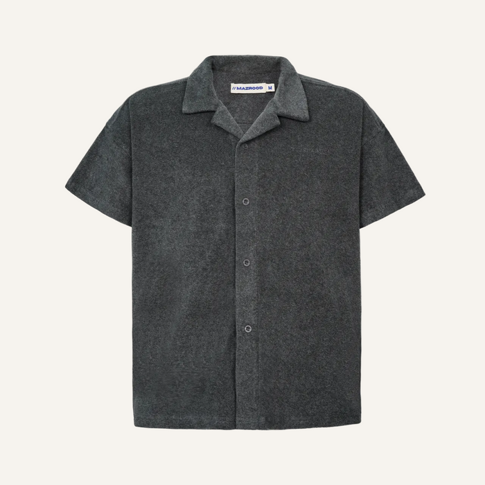 Mzrd Terry Towel Shirt — Light Gray