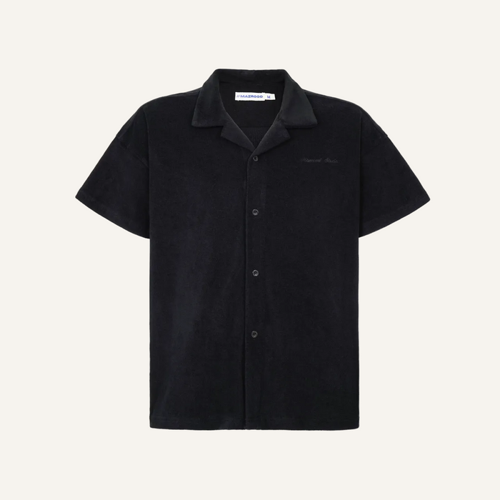 Mzrd Terry Towel Shirt — Black