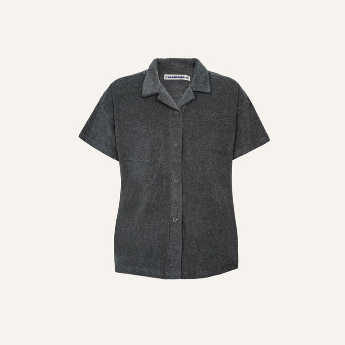 Mzrd Women's Terry Towel Shirt — Gray