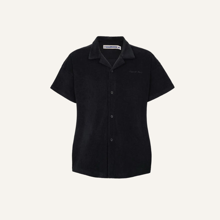 Mzrd Women's Terry Towel Shirt — Black