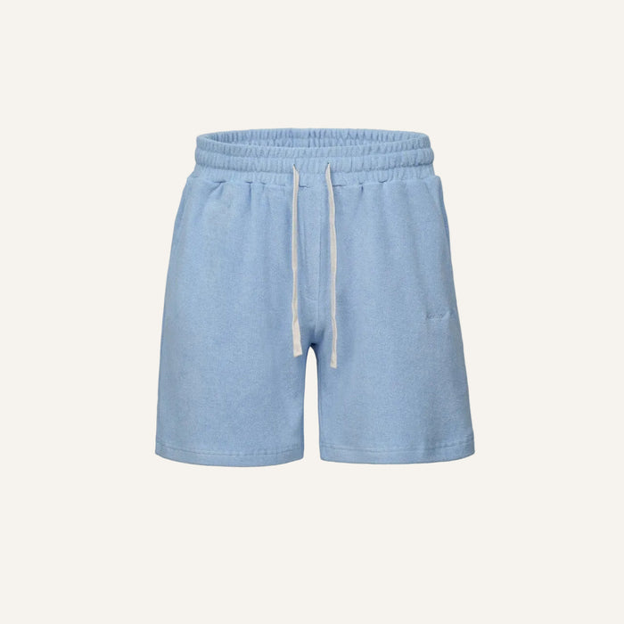 Mzrd Women's Terry Towel Shorts — Light Blue
