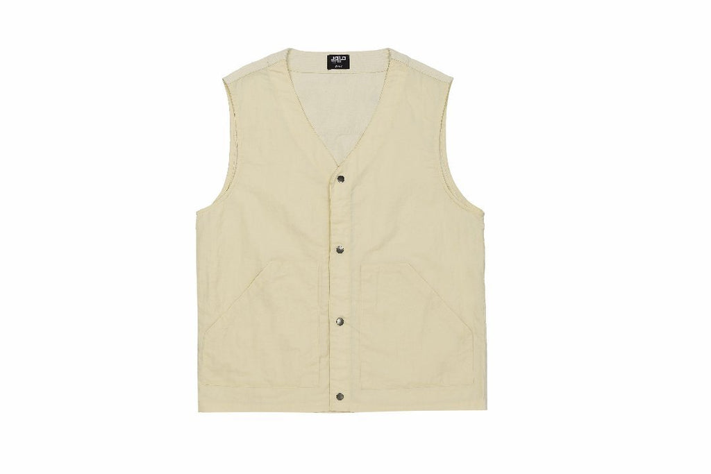 Denim Nylon Vest - Mazrood