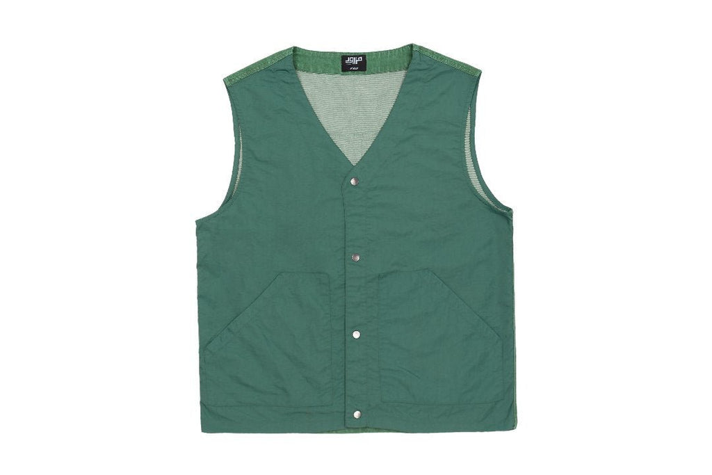 Denim Nylon Vest - Mazrood