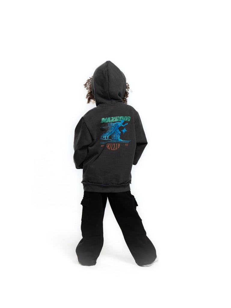 Kids Vintage Printed Hoodie - Mazrood