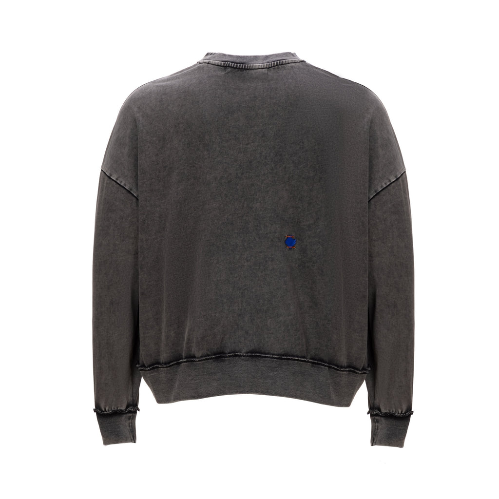 Long Sleeve Washed Sweater - Mazrood