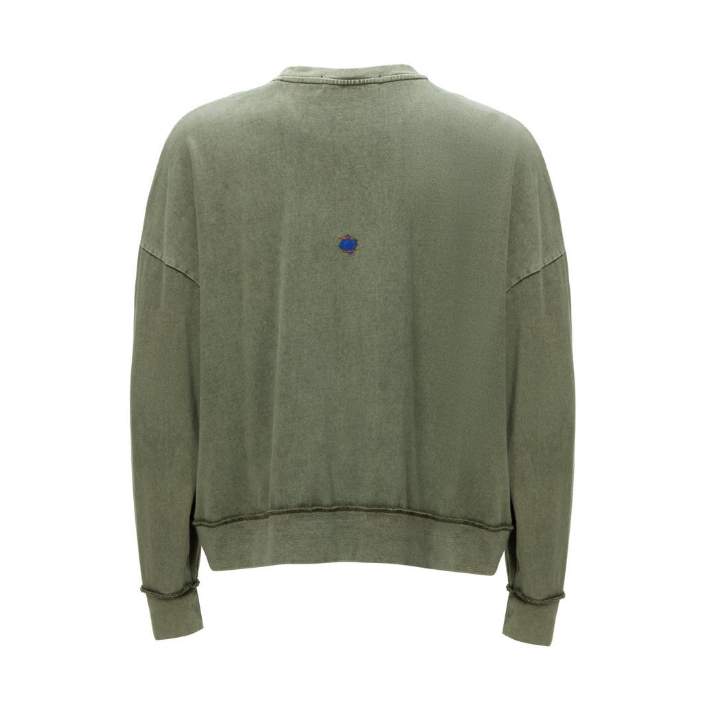 Long Sleeve Washed Sweater - Mazrood