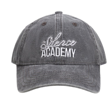 Silence Academy Washed Black Cap - Mazrood