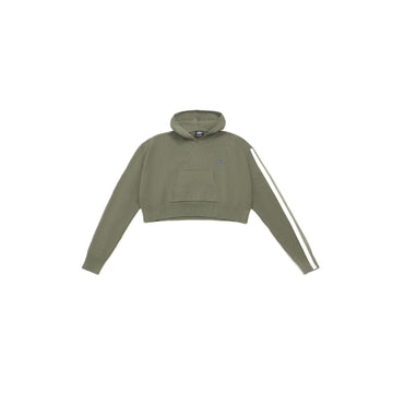 Wool Cropped Hoodie - Mazrood