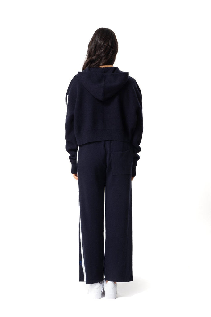 Wool Cropped Hoodie - Mazrood