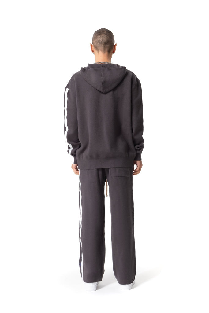 Wool Side Stripe Hoodie - Mazrood