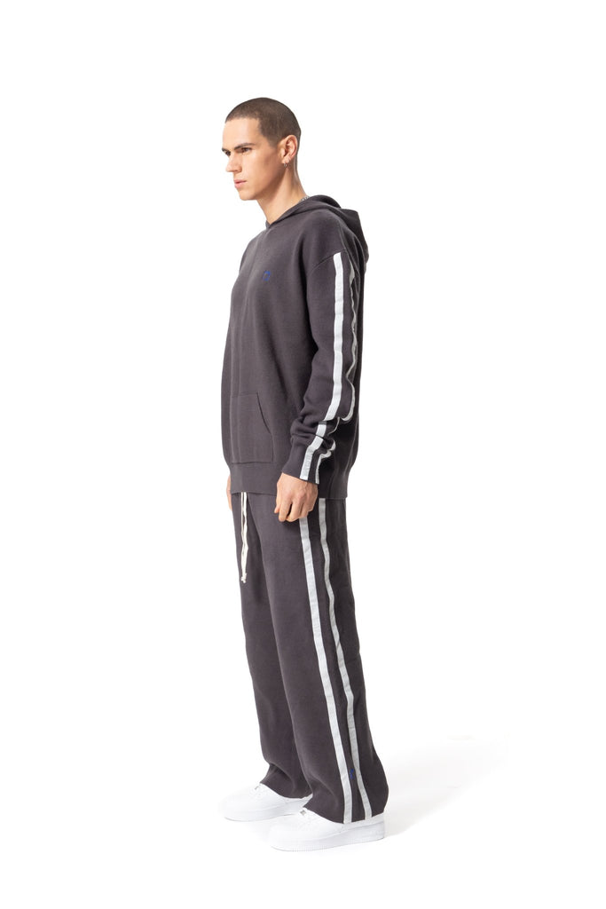 Wool Side Stripe Hoodie - Mazrood