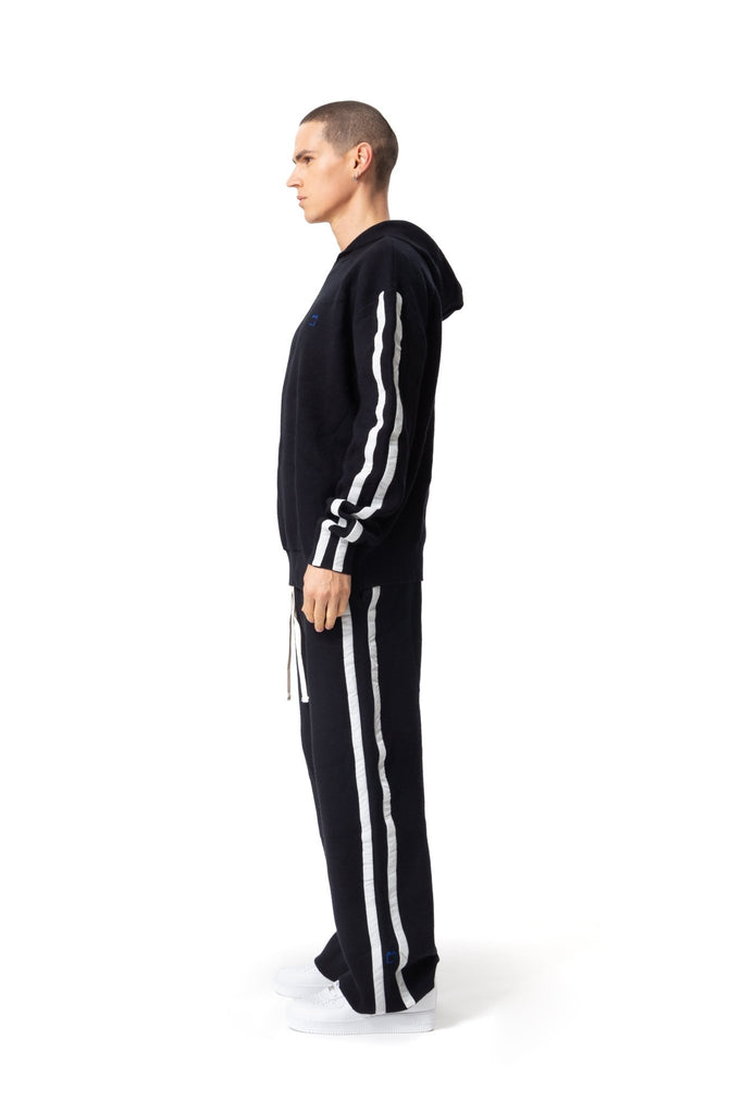 Wool Side Stripe Pants - Mazrood