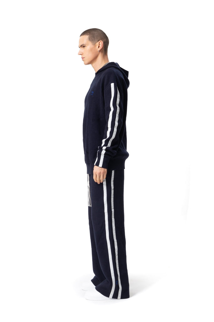 Wool Side Stripe Pants - Mazrood