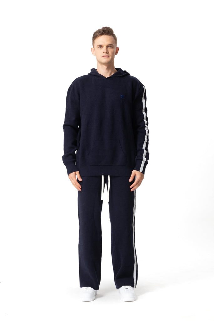 Wool Side Stripe Pants - Mazrood