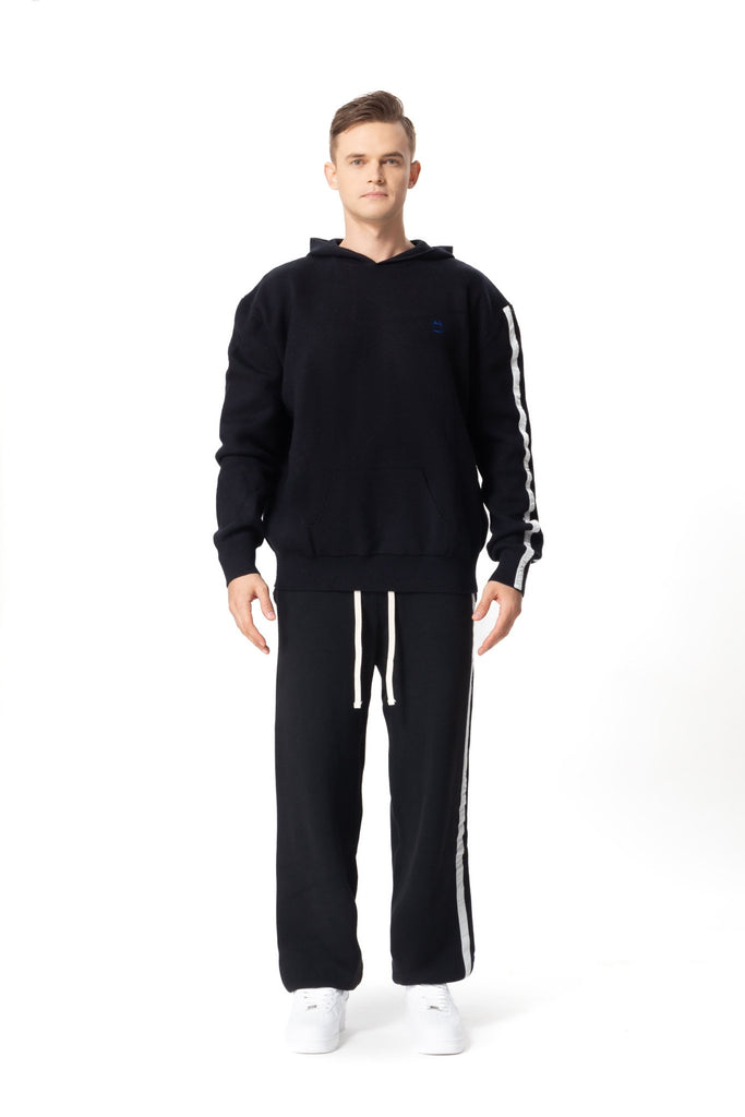 Wool Side Stripe Pants - Mazrood