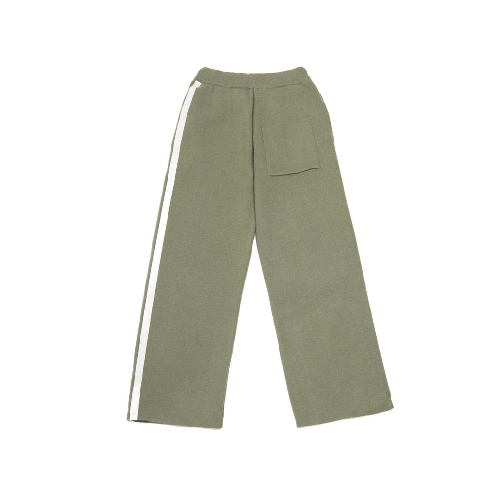 Wool Side Stripe Pants - Mazrood