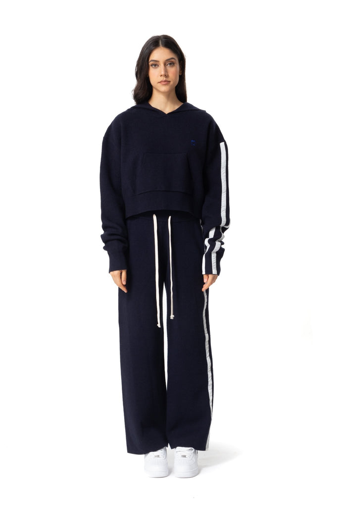 Wool Side Stripe Pants - Mazrood