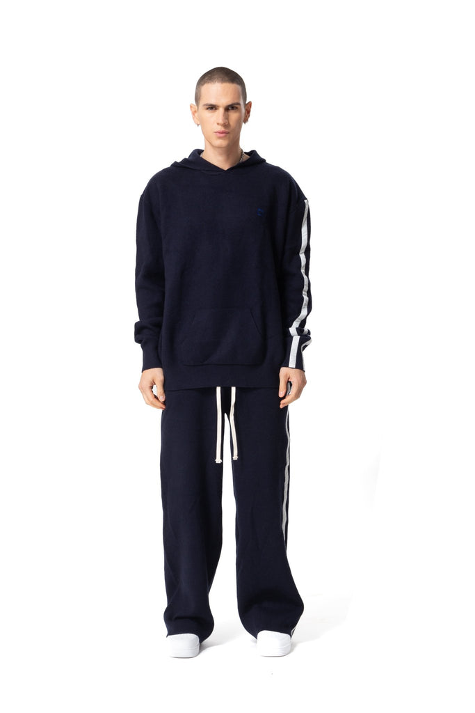 Wool Side Stripe Pants - Mazrood