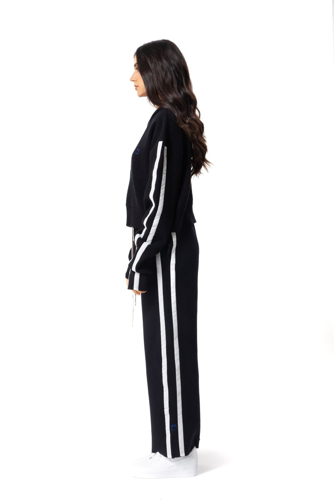 Wool Side Stripe Pants - Mazrood