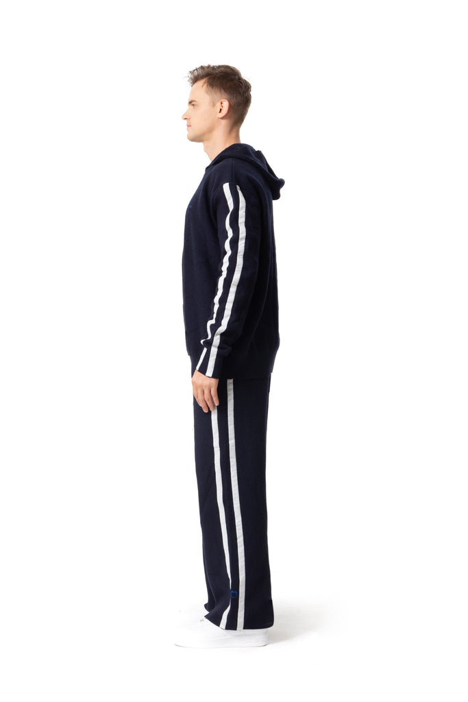 Wool Side Stripe Pants - Mazrood