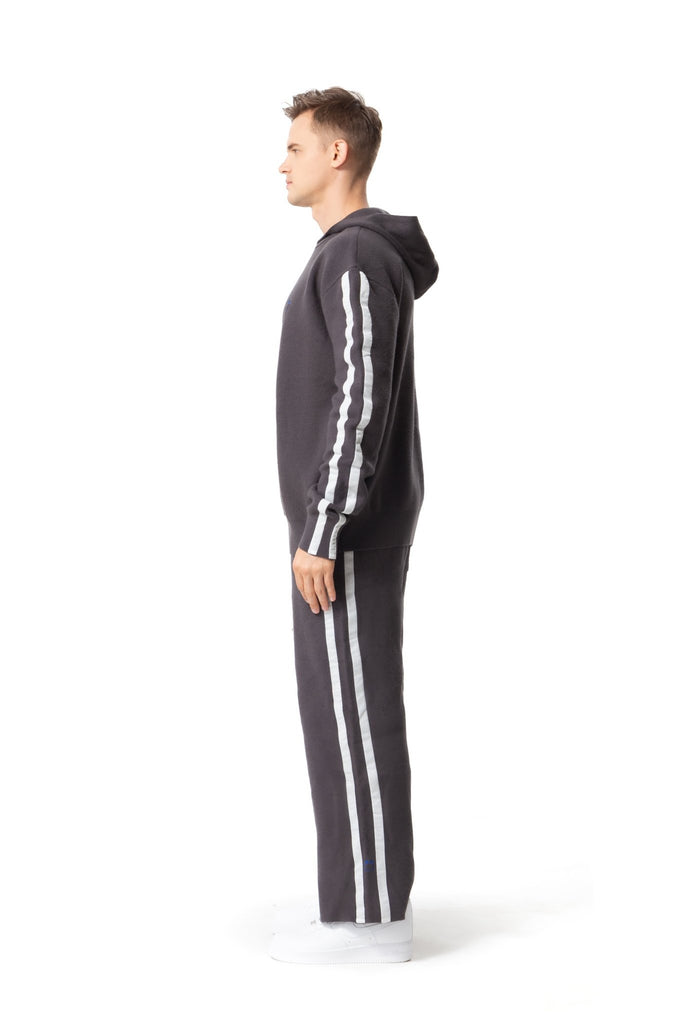 Wool Side Stripe Pants - Mazrood