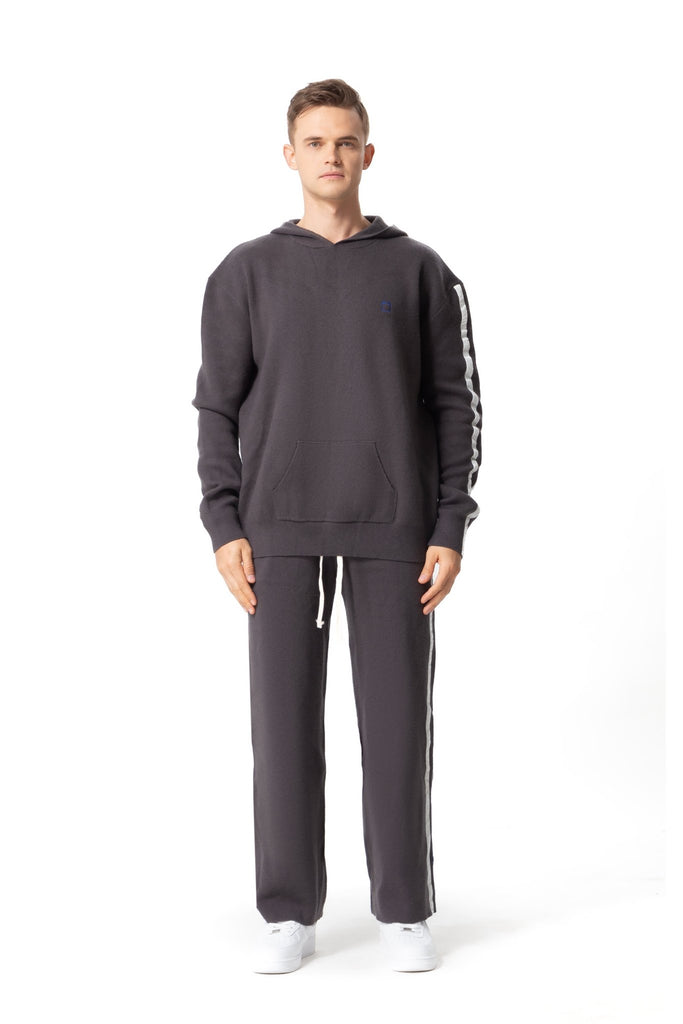 Wool Side Stripe Pants - Mazrood